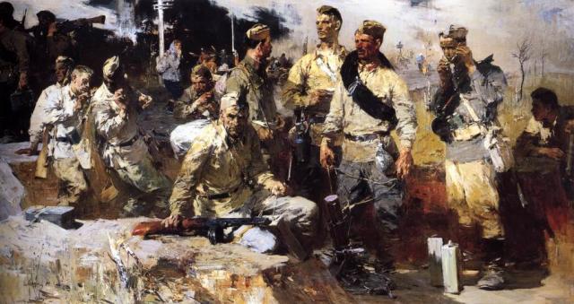 Моисеенко Е.Е. Ополченцы. 1959. ГРМ Моисеенко Е.Е. Ополченцы. 1959. ГРМ